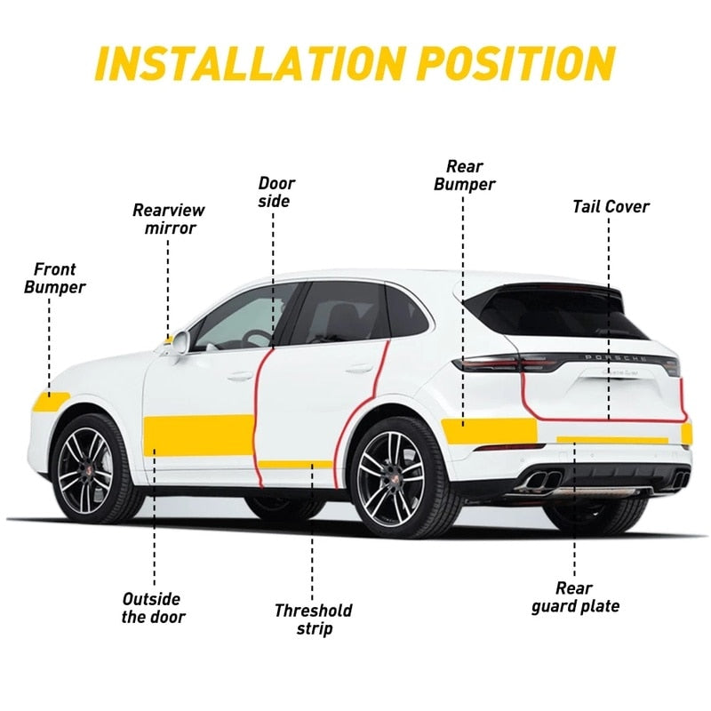 Protezione per adesivo per auto in fibra di carbonio