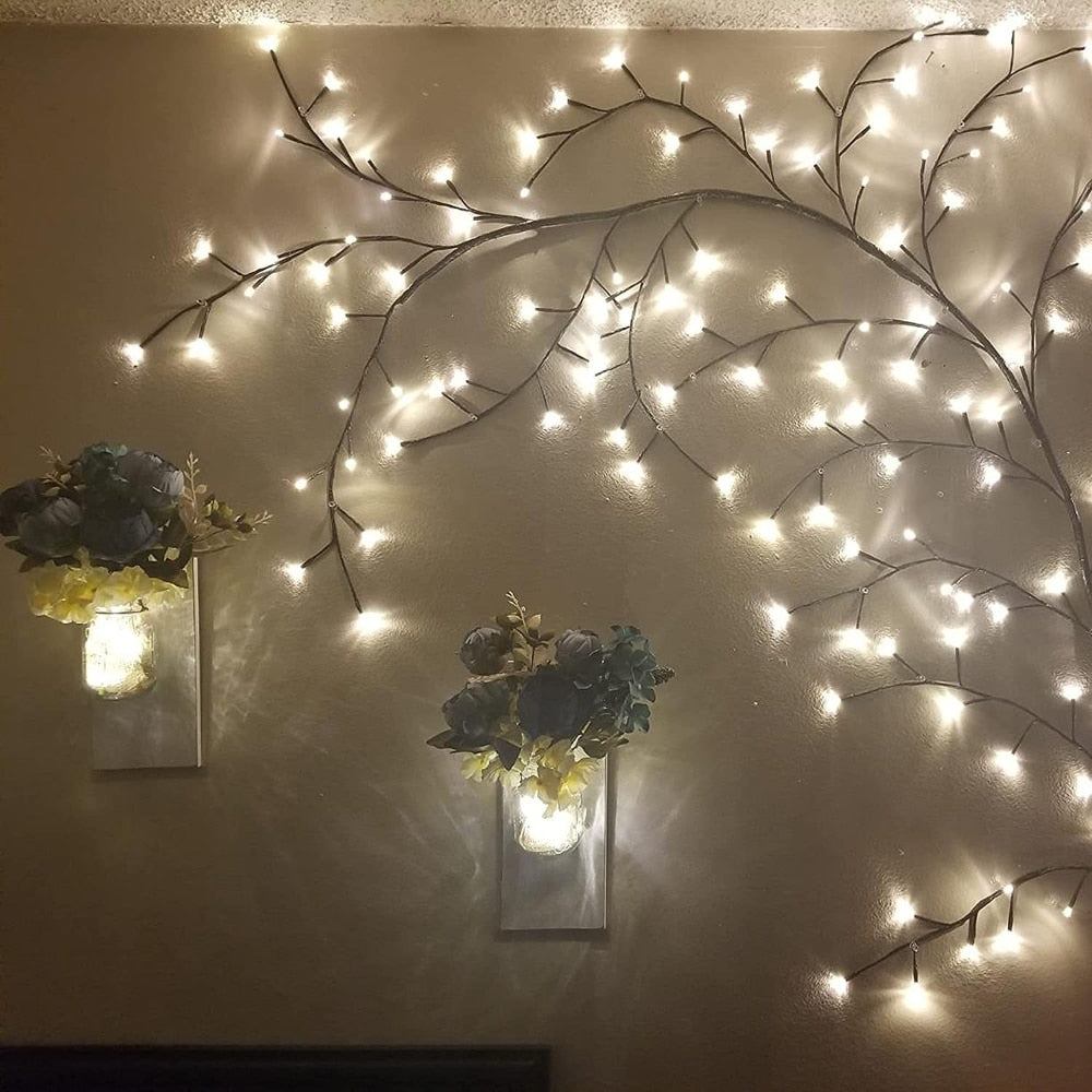 Albero di vite illuminato a 144 LED per la casa