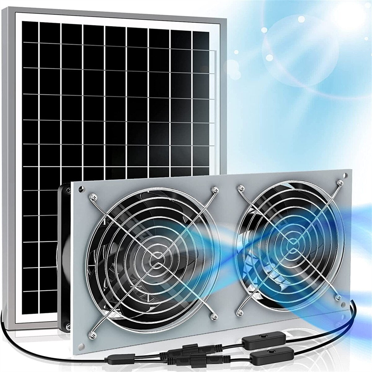 Ventilatore di ventilazione a energia solare