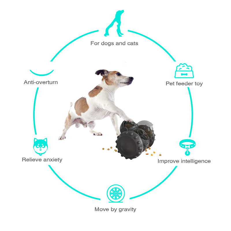 Giocattolo per animali domestici con distributore di cibo