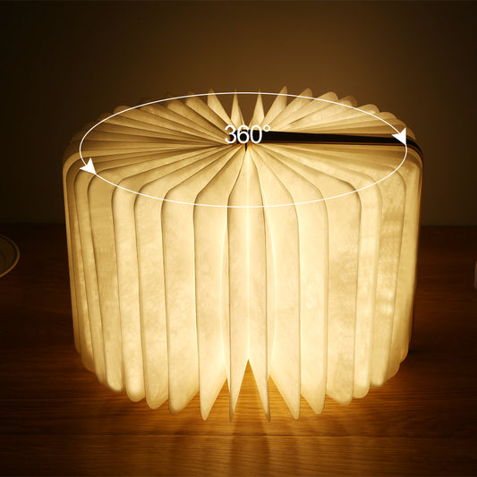 Lampada da libro in legno