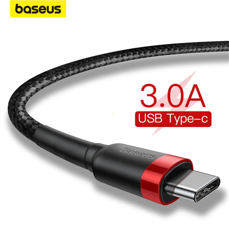 Baseus Cavo USB Tipo C per Samsung S10 S9 Cavo di ricarica rapida 3.0 Cavo USB C Ricarica rapida per Huawei P30 Xiaomi Cavo caricabatterie USB-C